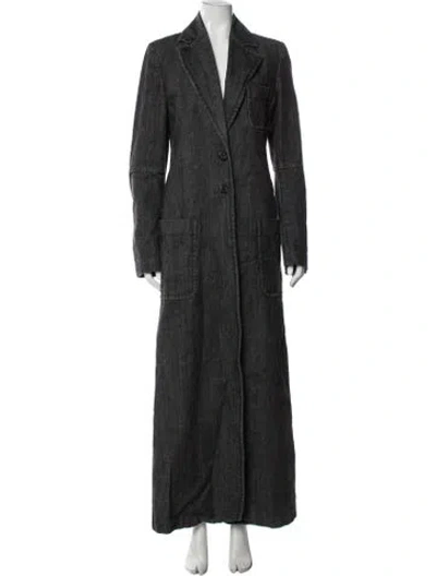 Pre-owned Ann Demeulemeester Coat In Grey
