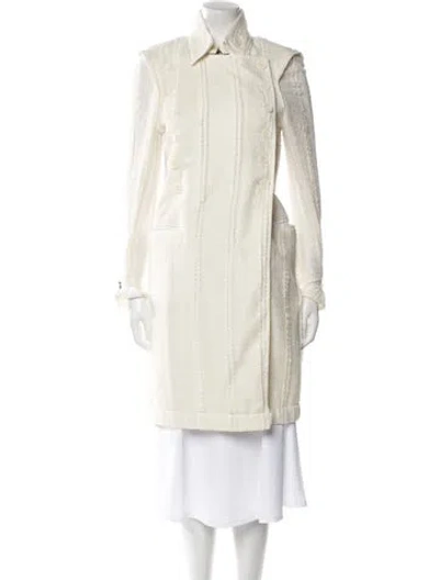 Pre-owned Ann Demeulemeester Coat In Neutral