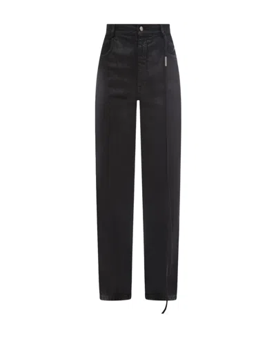 Ann Demeulemeester Coated-cotton Trousers In Black