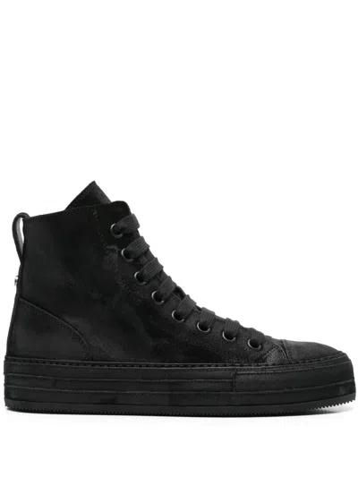 Ann Demeulemeester Woman Sneakers Black Size 6 Leather