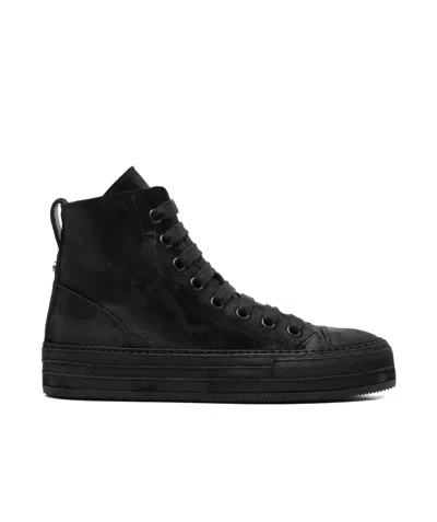 ANN DEMEULEMEESTER COATED-FINISH SNEAKERS
