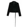 Ann Demeulemeester Long-sleeved Casual Jacket In Black