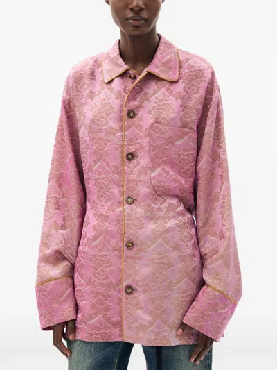 Ann Demeulemeester Coby Damask-jacquard Shirt In Multi