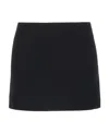 Ann Demeulemeester Jolien Satin Mini Wrap Skirt In Black