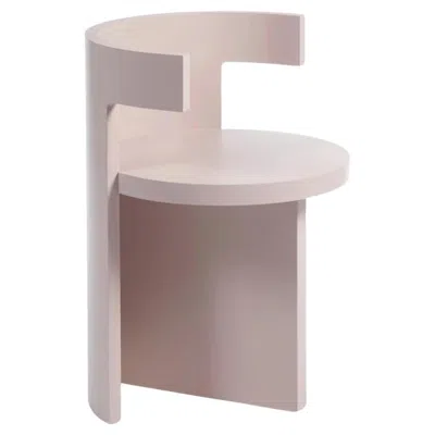 Pre-owned Ann Demeulemeester Contemporary Chair 'boho' By , Lilac Beech (in Stock) In Brown