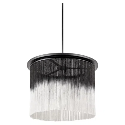 Pre-owned Ann Demeulemeester Contemporary Chandelier 'wong' Black/white Threads By  In Transparent