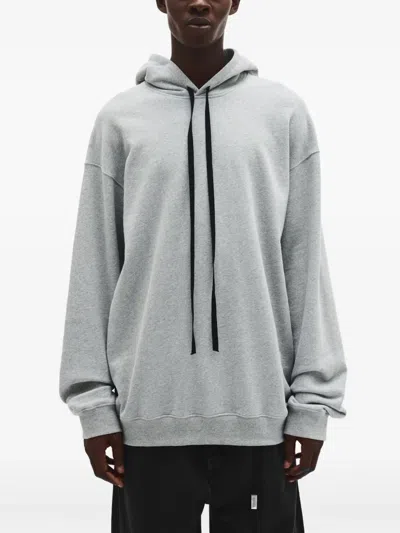 Ann Demeulemeester Cotton Hoodie In Gray