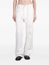 Ann Demeulemeester White Claire 5-pockets Comfort Trousers In White