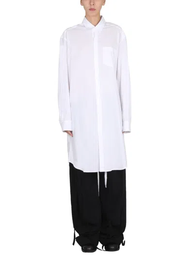Ann Demeulemeester Cotton Poplin "kirsten" Shirt In White