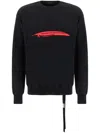 Ann Demeulemeester Black Cotton Sweatshirt In Black