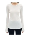 ANN DEMEULEMEESTER FIENE RIBBED LONG-SLEEVE TOP