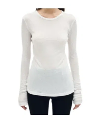Ann Demeulemeester Crew Neck Long Sleeve T-shirt