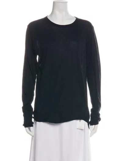 Pre-owned Ann Demeulemeester Crew Neck Long Sleeve Top In Multi