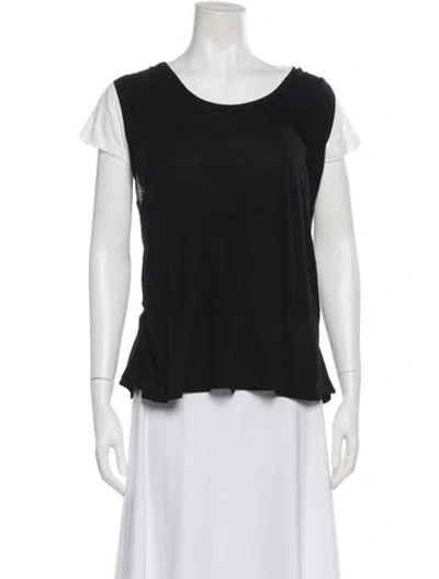 Pre-owned Ann Demeulemeester Crew Neck Short Sleeve T-shirt In Black