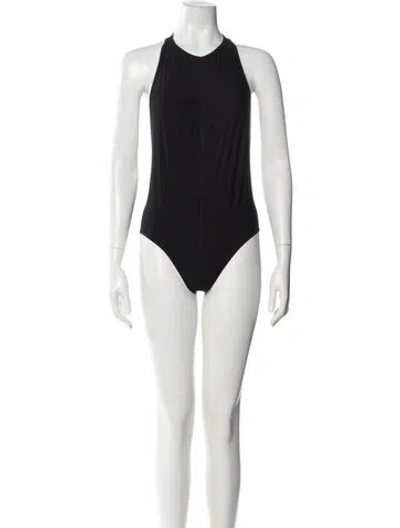 Pre-owned Ann Demeulemeester Crew Neck Sleeveless Bodysuit In Black