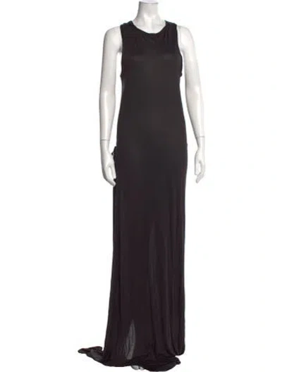Pre-owned Ann Demeulemeester Crew Neck Sleeveless Top In Black