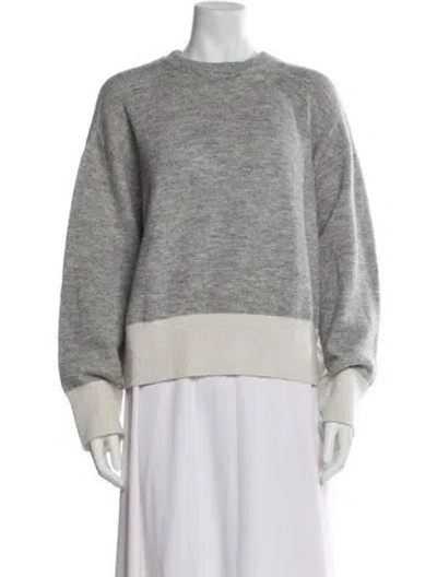 Pre-owned Ann Demeulemeester Crew Neck Sweater In Gray
