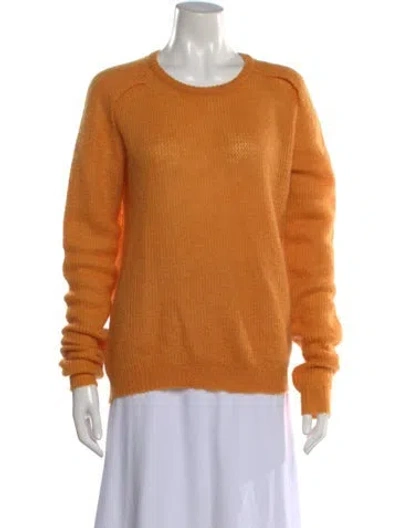 Pre-owned Ann Demeulemeester Crew Neck Sweater In Orange
