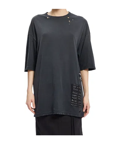 Ann Demeulemeester Crew Neck T-shirt In Black