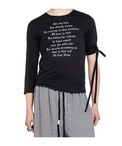 Ann Demeulemeester Crew Neck T-shirt In Black
