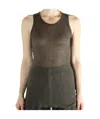 Ann Demeulemeester Crew Neck Vest In Brown