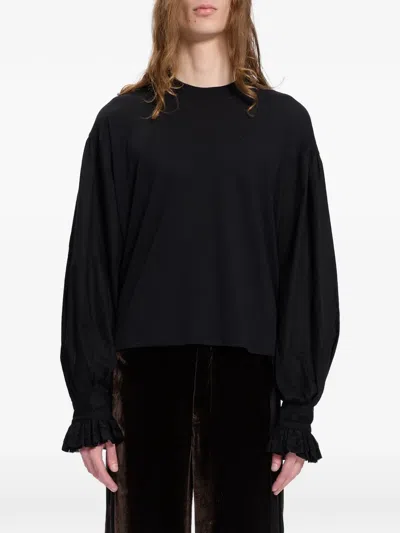 Ann Demeulemeester Crew-neck T-shirt In Black