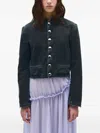Ann Demeulemeester Cropped Standard Collar Blouson