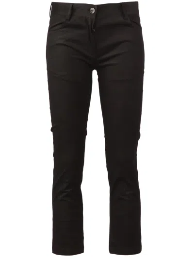 Ann Demeulemeester Cropped Trousers In Black
