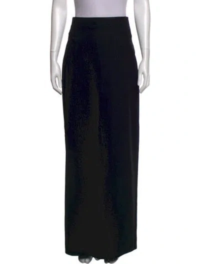 Pre-owned Ann Demeulemeester Cutout Accent Long Skirt In Black