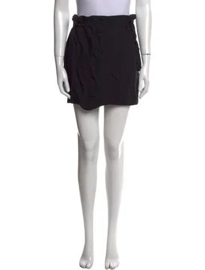 Pre-owned Ann Demeulemeester Cutout Accent Mini Skirt In Black