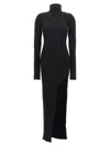 Ann Demeulemeester Cyntia Long Asymmetric High Neck Sweater In Black