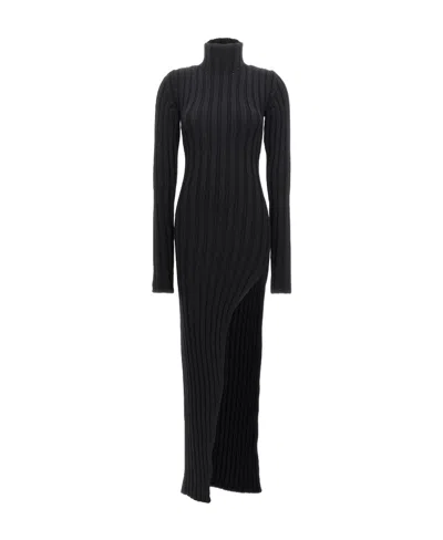 ANN DEMEULEMEESTER ANN DEMEULEMEESTER CYNTIA HIGH-NECK KNITTED DRESS