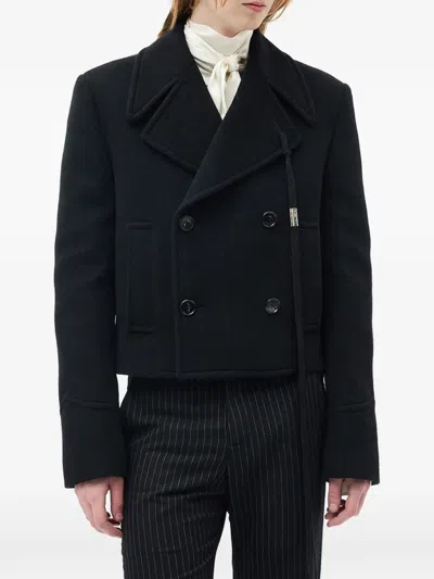 Ann Demeulemeester Dalmar Double-breasted Jacket In Black