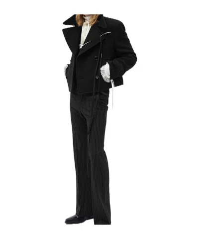 Ann Demeulemeester Dalmar Double-breasted Jacket In Black