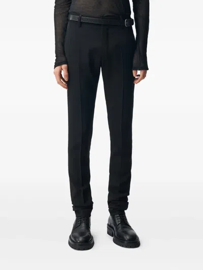 Ann Demeulemeester Damien Twill Trousers In Black