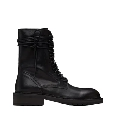 Ann Demeulemeester Danny Lace-up Ankle Boots In Black