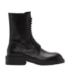 Ann Demeulemeester Danny Lace-up Ankle Boots In Black