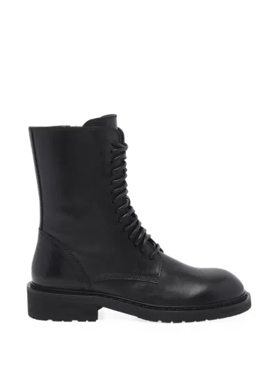 Ann Demeulemeester Danny Lace-up Ankle Boots In Black
