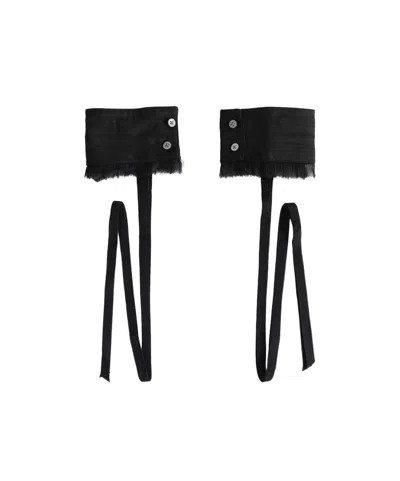 Ann Demeulemeester Dante Cuffs In Black
