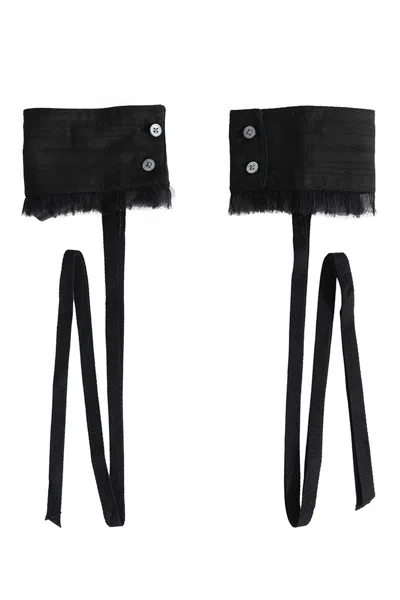 Ann Demeulemeester Dante Cuffs In Black