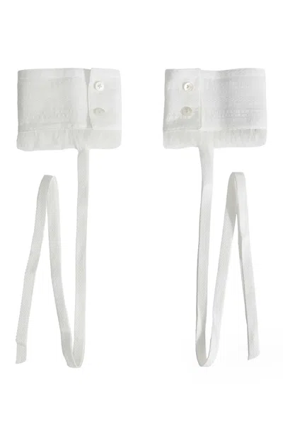 Ann Demeulemeester Dante Cuffs In White