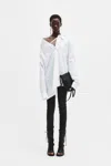Ann Demeulemeester Daria Drop Shoulder Shirt In Multicolor