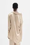Ann Demeulemeester Jula Dropped Shoulder Shirt In Multicolor
