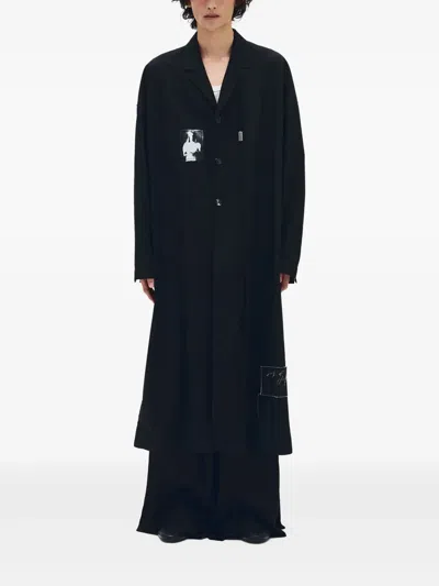 Ann Demeulemeester Dario Trench Coat In Black