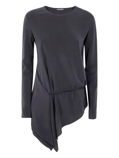 ANN DEMEULEMEESTER DEANA DRAPED ASYMMETRIC TOP