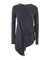 Ann Demeulemeester Asymmetrisches Deana Top In Black