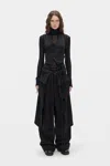 Ann Demeulemeester Debora Cargo Apron Skirt In Black