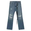 Ann Demeulemeester Denim Trousers With Belt Loops In Blue