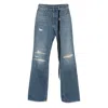 Ann Demeulemeester Jeans With Belt Loops In Blue