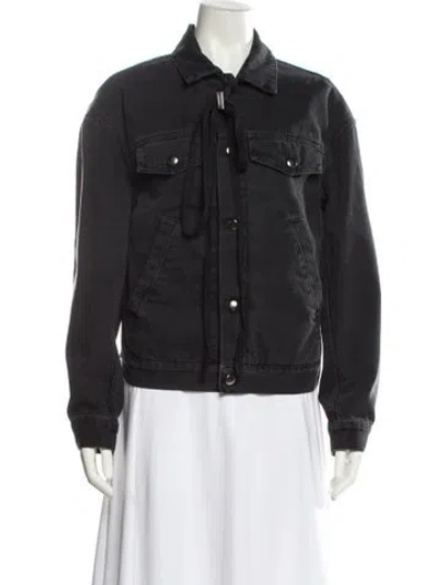 Pre-owned Ann Demeulemeester Denim Jacket In Black